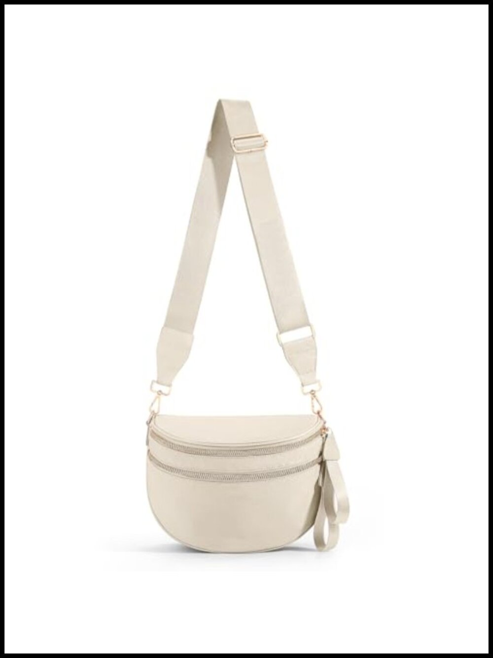 Waterproof Nylon Checkered Crossbody Bag Spacious Bum Bag Fanny Pack for Women